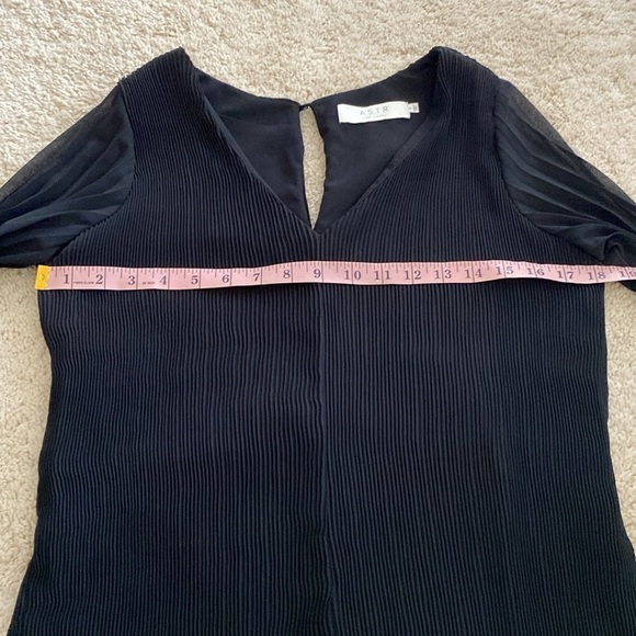 ASTR The Label Roseanne Romper Jumpsuit Black Lined Sheer Long Sleeve Size S - Picture 11 of 14